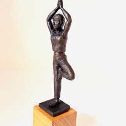 Yoga Figure - The Tree Bronze Sculpture - thumbnail 3