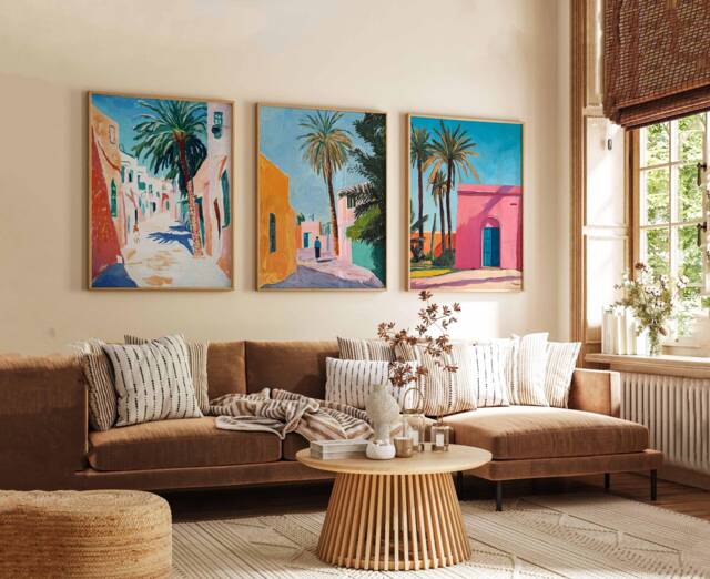 Set Of 3 Tunisia Poster, Travel Print, Wall Art, Tunisian Decor, Gift - image 1