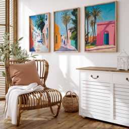 Set Of 3 Tunisia Poster, Travel Print, Wall Art, Tunisian Decor, Gift - thumbnail 3