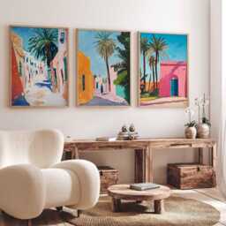 Set Of 3 Tunisia Poster, Travel Print, Wall Art, Tunisian Decor, Gift - thumbnail 2