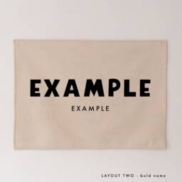 Personalised Wall Hanging - Custom Name Banner 70x50cm More Lettering Colours Available - thumbnail 2