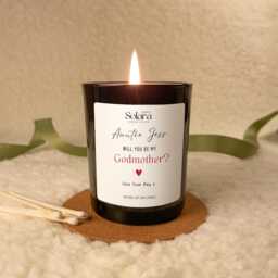 Will You Be My Godmother Candle - Auntie Proposal Gift Ask Personalised - thumbnail 3