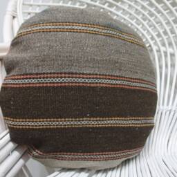Kilim Pillow, Antique Pillows, Body 18x18 Pink Pillow Covers, Round Cover, Retro Throw Chair 58 - thumbnail 3
