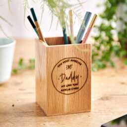 Personalised Dad Pen Pot - Gift For Dad, Grandad Birthday Him
