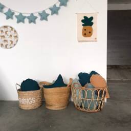 Linen Star Garland Patina Nursery Decor - 250 cm - thumbnail 3