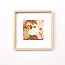 Aries - Zodiac Sign, Limited Edition Print, Archival, Wall Art, Handmade, 23x23 - thumbnail 2