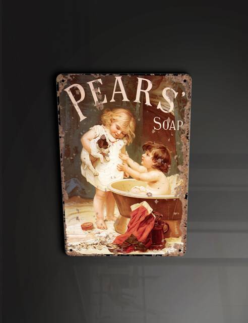 Pears Soap - Metal Sign Plaque Wall Art Decor Signage
