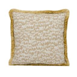Schumacher - Fauna Fawn Plush Fringed Deer Cushion Cover Handmade Throw Pillow Designer Home D??cor - thumbnail 2
