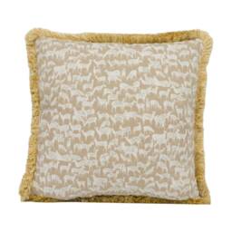 Schumacher - Fauna Fawn Plush Fringed Deer Cushion Cover Handmade Throw Pillow Designer Home D??cor - thumbnail 3