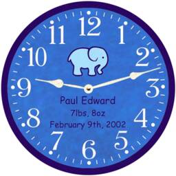Custom Clock For Baby's Birth Stats - Unique Baby Gift - thumbnail 3