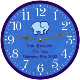 Custom Clock For Baby's Birth Stats - Unique Baby Gift - thumbnail 2