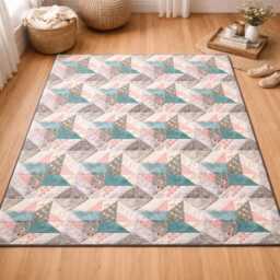 Radiant Galaxy Quilt Pattern - Starburst Patchwork Throw - Digital PDF Download - thumbnail 2