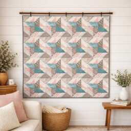 Radiant Galaxy Quilt Pattern - Starburst Patchwork Throw - Digital PDF Download - thumbnail 1
