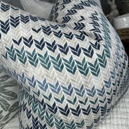 Modern Design Cushion Cover, Decorative Sofa Pillow Teal - Beige Chair Scatter Cover 18 - thumbnail 2