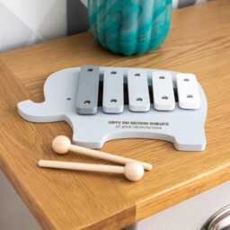 Personalised Wooden Elephant Xylophone Musical Toy, Birthday Gift - Lc1011 - thumbnail 3