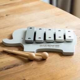 Personalised Wooden Elephant Xylophone Musical Toy, Birthday Gift - Lc1011 - thumbnail 4