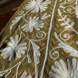 Bohemian Suzani Kantha Quilt - Handcrafted Cotton Bedspread - thumbnail 3