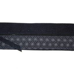Pencil Case Leather & Fabric Japanese Blue Unique - thumbnail 4