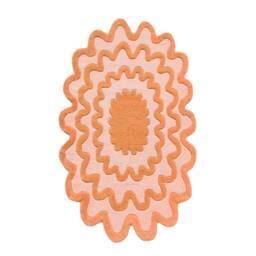 Burst Hand Tufted Wool Rug, Colorful Irregular Area Rug - thumbnail 1