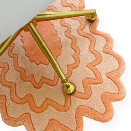 Burst Hand Tufted Wool Rug, Colorful Irregular Area Rug - thumbnail 4