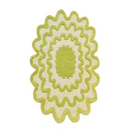 Burst Hand Tufted Wool Rug, Colorful Irregular Area Rug - thumbnail 3
