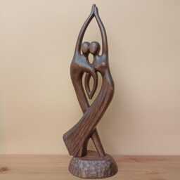 "Modern Wood Statue ""Unity" - thumbnail 3