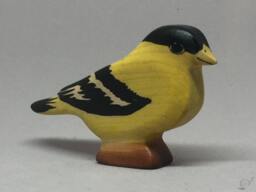 Toy Bird Goldfinsh Yellow Black Colourful Size 8, 0x5, 0x1, 6 cm - Bxhxs Approx. 15, 0 Gr - thumbnail 1
