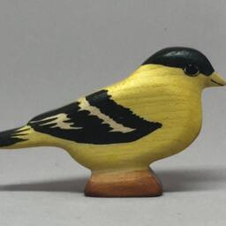 Toy Bird Goldfinsh Yellow Black Colourful Size 8, 0x5, 0x1, 6 cm - Bxhxs Approx. 15, 0 Gr - thumbnail 2