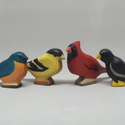 Toy Bird Goldfinsh Yellow Black Colourful Size 8, 0x5, 0x1, 6 cm - Bxhxs Approx. 15, 0 Gr - thumbnail 4