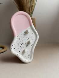 1, 2 Or 3 Electric Toothbrush Holder, Terrazzo Pink & Black Cloud Bathroom Organizer - thumbnail 1