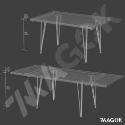 Handcrafted Reclaimed Wood Expandable Dining Table With Hairpin Legs - thumbnail 4
