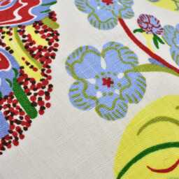 Schumacher - Exotic Butterfly Multi Josef Frank Cushion Cover, Designer Linen Throw Pillow, Midcentury Print, Handmade UK - thumbnail 4