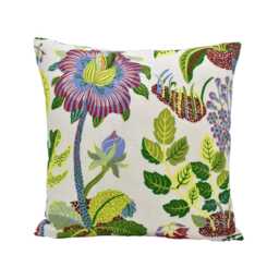 Schumacher - Exotic Butterfly Multi Josef Frank Cushion Cover, Designer Linen Throw Pillow, Midcentury Print, Handmade UK - thumbnail 3