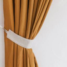 Curtain Tie Back, Tassel Tiebacks, Luxurious Ivory Tie-Back With Tassels, Boho Style Tieback, Cream Holdbacks Macrame - thumbnail 2
