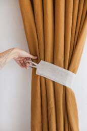 Curtain Tie Back, Tassel Tiebacks, Luxurious Ivory Tie-Back With Tassels, Boho Style Tieback, Cream Holdbacks Macrame