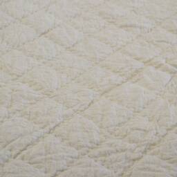 Flax Linen Diamond Quilt, Coverlet, Queen Cotton Batting Blanket, All Size Pick Stitch Coverlet - thumbnail 2