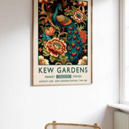William Morris Print, Kew Gardens London Poster, Vintage Wall Art, Floral A1/A2/A3/A4 - thumbnail 2