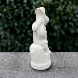 Massive Boy With Fish Statue Concrete Children Sculpture Outdoor Figure Stone Memorial Decoration Handmade Art Gift - thumbnail 4