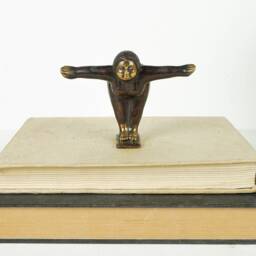 Bronze Balancing Beautiful Woman Sculpture, Body Positivity Figurine, Brass Statue, Yoga, Gifts For Sister, Best Gift Idea - thumbnail 4
