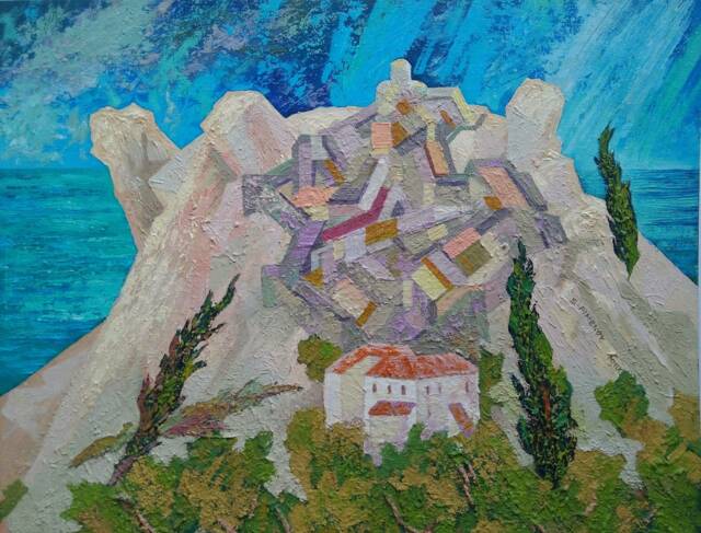 Greek Landscape With A Castle - image 1