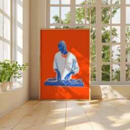 Dj Poster Print - Music Room Decor Modern Pop Art Turntable Studio Wall - thumbnail 3