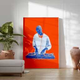 Dj Poster Print - Music Room Decor Modern Pop Art Turntable Studio Wall - thumbnail 2