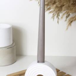 Rainbow Arch Candlestick Candle Holder Made Of Concrete, Decorative Item For Living Room Or Bedroom, Holder, Home Accessories - thumbnail 2