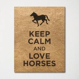 Keep Calm & Love Horses - Fine Art Print Choice Of Color Purchase 3 Receive 1 Free - thumbnail 3