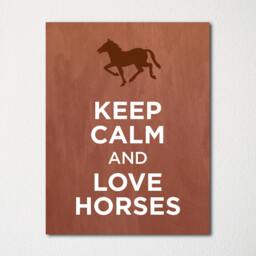 Keep Calm & Love Horses - Fine Art Print Choice Of Color Purchase 3 Receive 1 Free - thumbnail 1