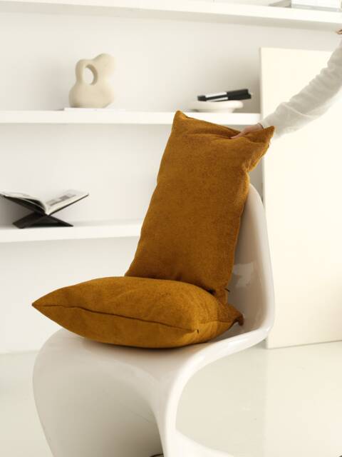 Mustard Yellow Teddy Boucle Throw Pillow Cover, Soft & Comfy Textured Custom Any Size Handmade Lumbar Euro Sham - image 1