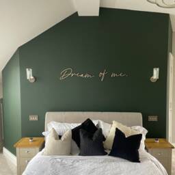 Dream Of Me Wooden Wall Decor Above Bed Sign, Bedroom Art - thumbnail 2