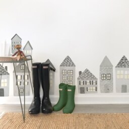Evergreen Village - Large Fabric Wall Decal Mej - thumbnail 3
