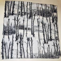 Zoofleece Birch Tree Snow White Camo Camouflage Hunting Sport Fleece Blanket Quilt Throw Best Friend Gift Birthday 60x60 - thumbnail 3