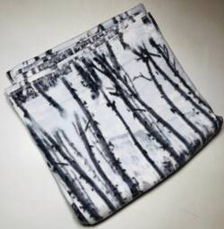 Zoofleece Birch Tree Snow White Camo Camouflage Hunting Sport Fleece Blanket Quilt Throw Best Friend Gift Birthday 60x60